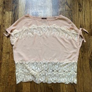 DMBM Sheer and Lace Top